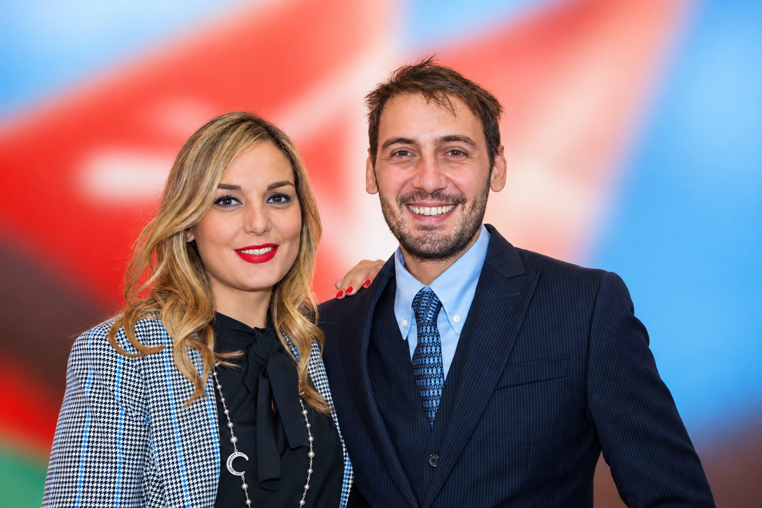 Laura D'Urso e Luca D'Urso in una fotografia professionale